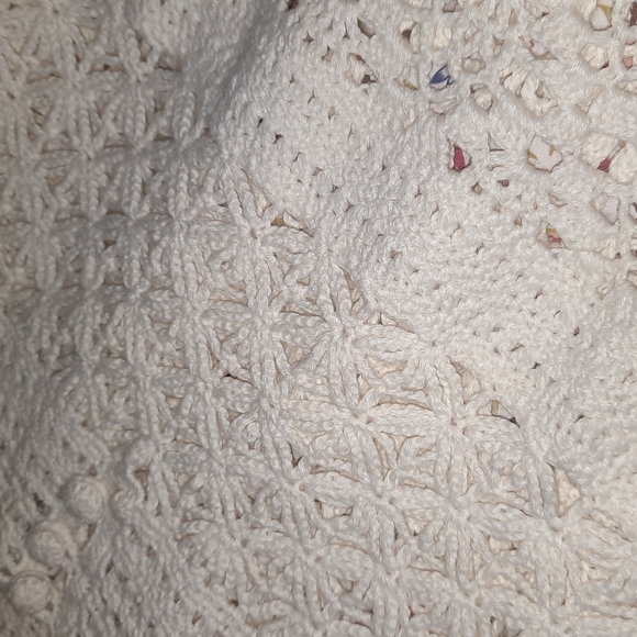 Lucky Brand Live in Love cream coloured soft 100% cotton knit pullover L - Picture 6 of 8